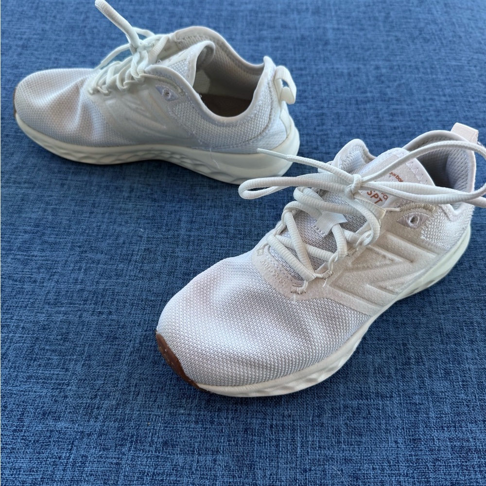 New Balance White Fresh Foam SPT Running Sneakers 6.5